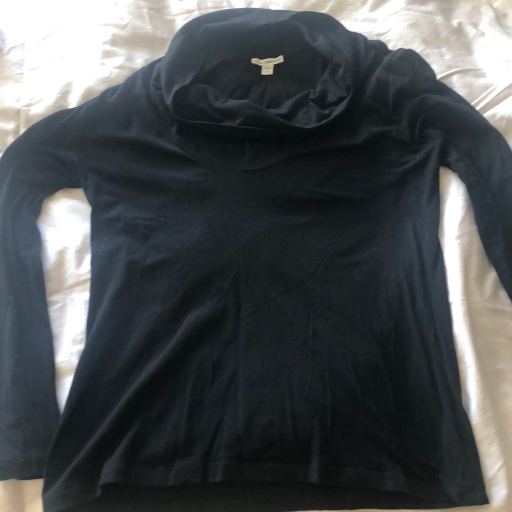 EUC James Perse size 4 cowl neck lightweight turtleneck